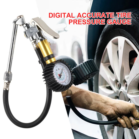 Tire Inflator with Pressure Gauge