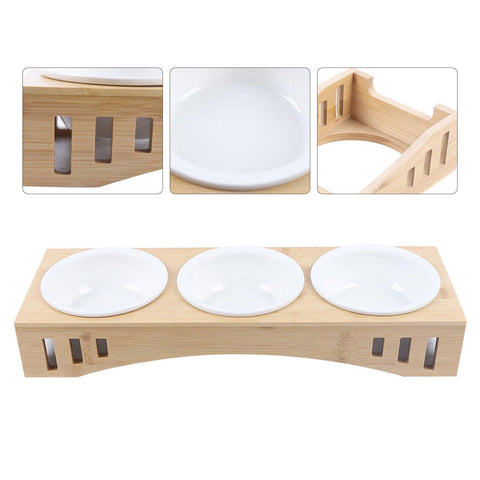 3 Piece Pet Dishes Station