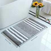 Plush Stripe Bath Mat