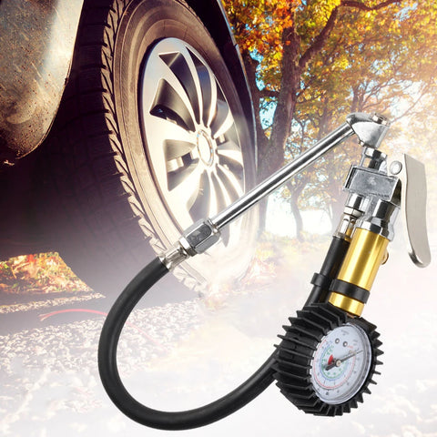 Tire Inflator with Pressure Gauge