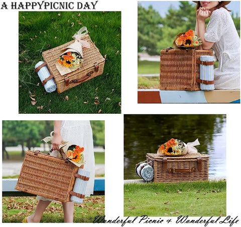 Picnic Basket Set for 4 Persons