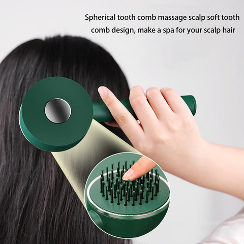 One-Key Self Cleaning Hair Brush