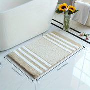 Plush Stripe Bath Mat