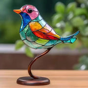 Colorful Birds Desktop Ornament