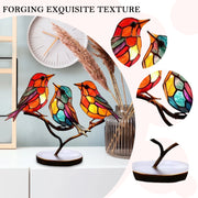 Colorful Birds Desktop Ornament