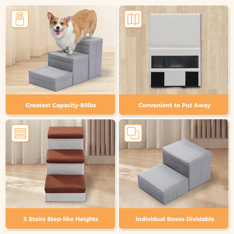 Foldable 2-in-1 Pet Steps