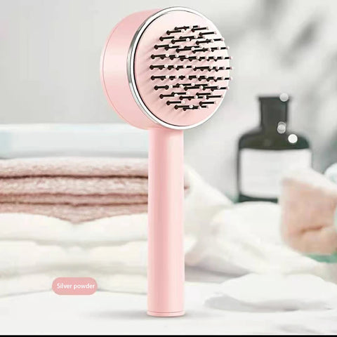 One-Key Self Cleaning Hair Brush