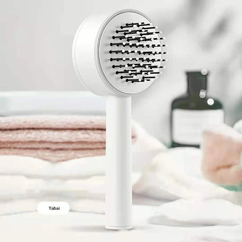 One-Key Self Cleaning Hair Brush