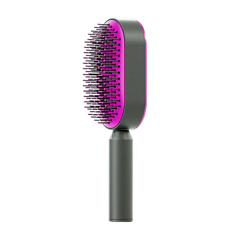 One-Key Self Cleaning Hair Brush