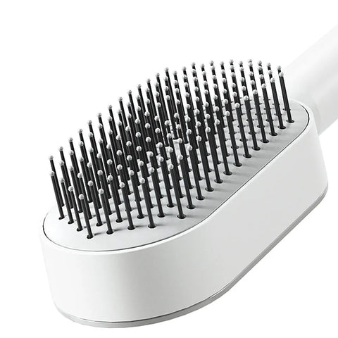 One-Key Self Cleaning Hair Brush